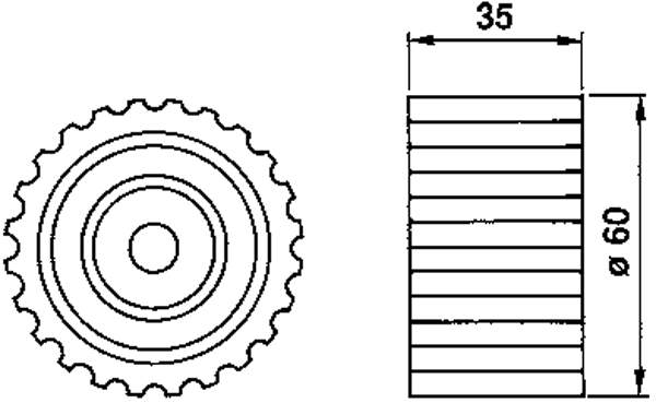 VKM 88001 SKF rodillo intermedio de correa dentada