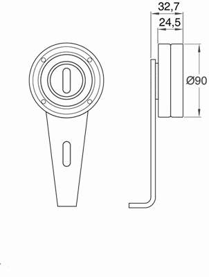 VKM33021 SKF rodillo, correa trapecial poli v