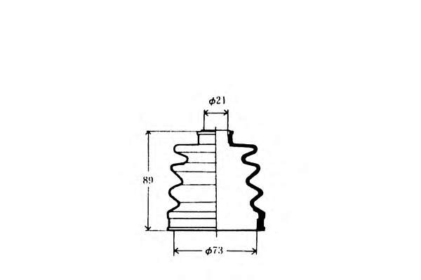 J2865000 Nipparts fuelle, árbol de transmisión delantero exterior