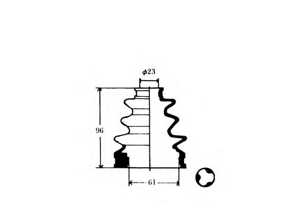 J2882005 Nipparts fuelle, árbol de transmisión delantero interior