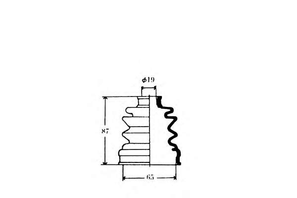 J2888000 Nipparts fuelle, árbol de transmisión delantero interior