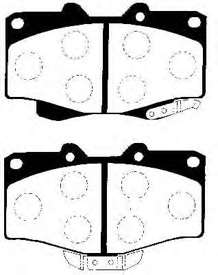 J3602054 Nipparts pastillas de freno delanteras