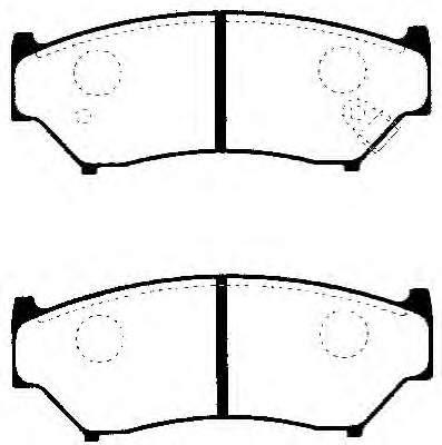 J3608009 Nipparts pastillas de freno delanteras