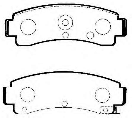 J3611025 Nipparts pastillas de freno traseras