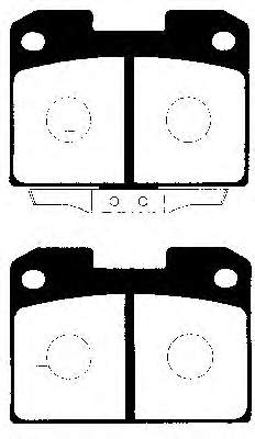 J3615006 Nipparts pastillas de freno traseras