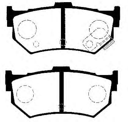 J3618000 Nipparts pastillas de freno traseras