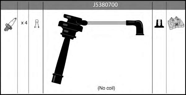 J5380700 Nipparts juego de cables de encendido