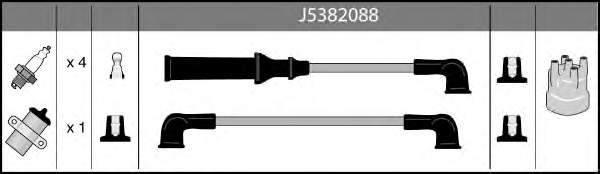 Juego de cables de encendido 9091921431 Toyota