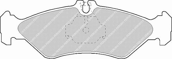 FVR1039 Ferodo pastillas de freno traseras