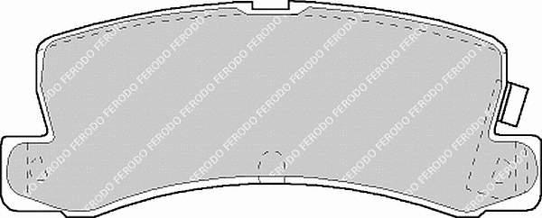 FDB848 Ferodo pastillas de freno traseras