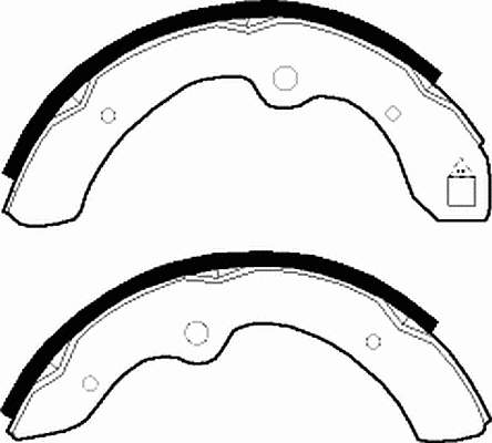 Zapatas de frenos de tambor traseras 5321070C00 Suzuki