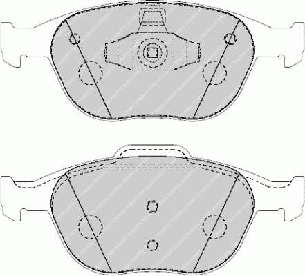 FVR1568 Ferodo pastillas de freno delanteras
