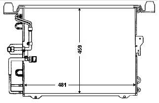 Condensador aire acondicionado A4635000354 Mercedes