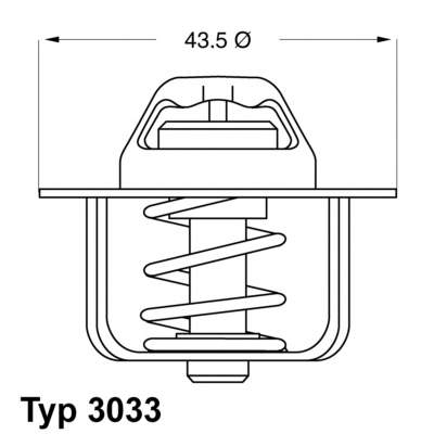 303384 Wahler termostato, refrigerante