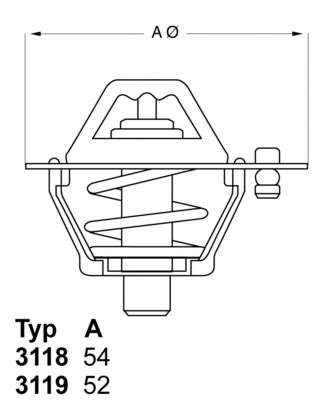 311982D5 Wahler termostato, refrigerante