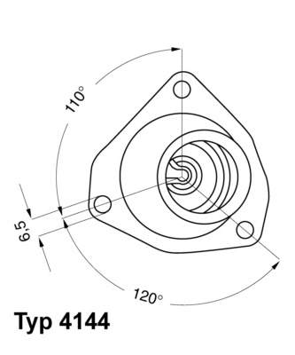 414482D Wahler termostato, refrigerante