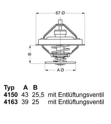 415083D50 Wahler termostato, refrigerante