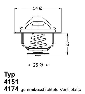 4174.82D Wahler termostato, refrigerante