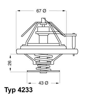 4233.80D Wahler termostato, refrigerante