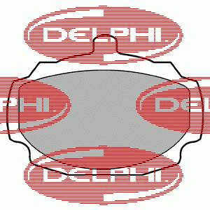 LP7 Delphi pastillas de freno delanteras