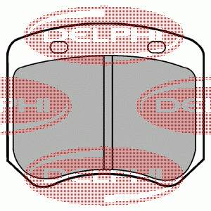 Pastillas de freno traseras LP44 Delphi