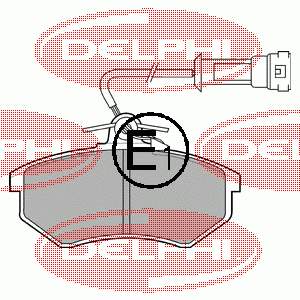 LP431 Delphi pastillas de freno delanteras