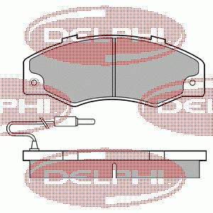 LP489 Delphi pastillas de freno delanteras