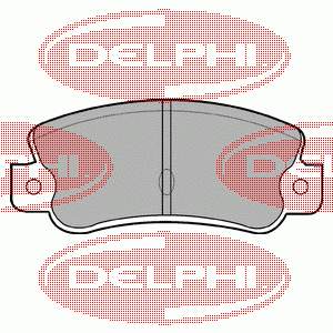 LP523 Delphi pastillas de freno traseras