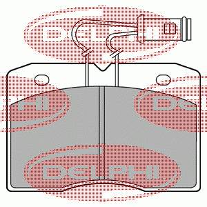 LP580 Delphi pastillas de freno delanteras