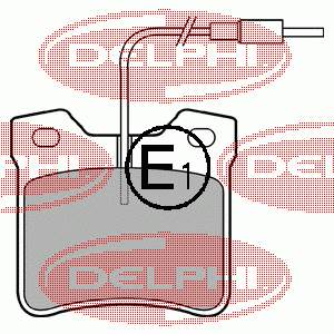 LP667 Delphi pastillas de freno traseras