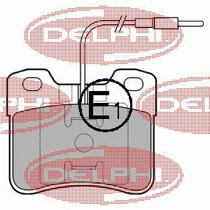 LP703 Delphi pastillas de freno delanteras