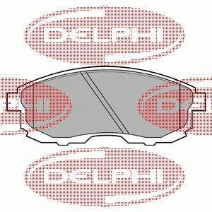 LP812 Delphi pastillas de freno delanteras