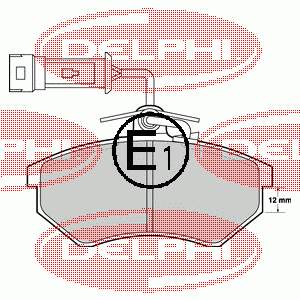 LP901 Delphi pastillas de freno delanteras