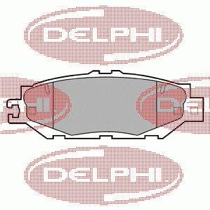 LP939 Delphi pastillas de freno traseras