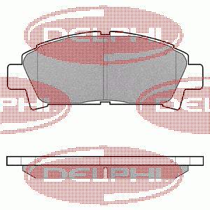 LP940 Delphi pastillas de freno delanteras