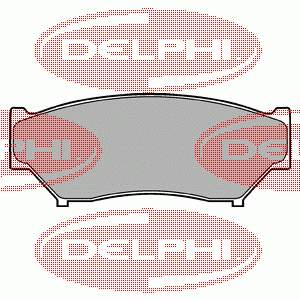 LP967 Delphi pastillas de freno delanteras