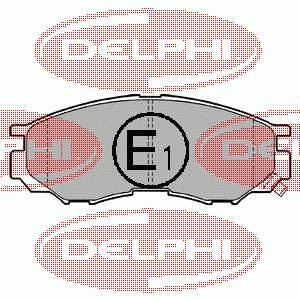 LP1010 Delphi pastillas de freno delanteras