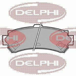 LP1012 Delphi pastillas de freno traseras