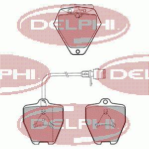 LP1024 Delphi pastillas de freno delanteras