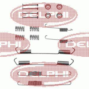 LY1062 Delphi kit de montaje, zapatas de freno traseras