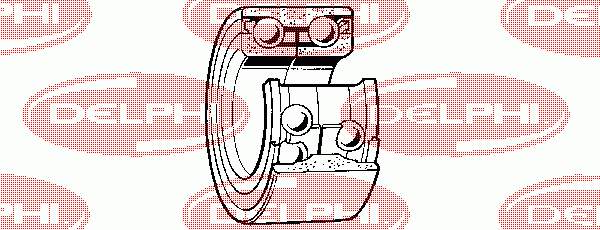 BK418 Delphi cojinete de rueda trasero