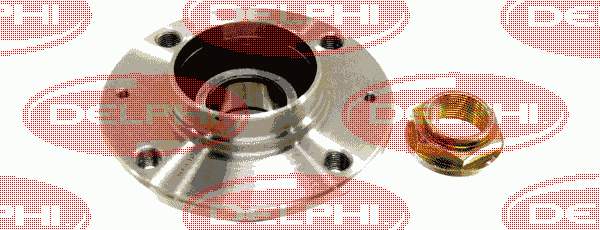 BK1097 Delphi cubo de rueda trasero