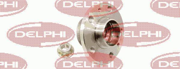 BK1263 Delphi cubo de rueda trasero