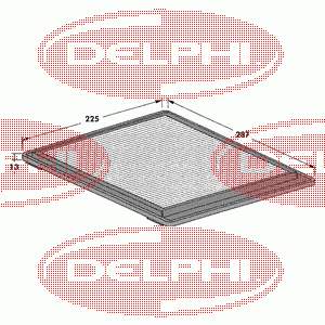 TSP0325001 Delphi filtro de habitáculo