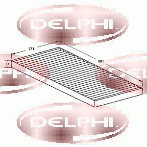 TSP0325002 Delphi filtro de habitáculo