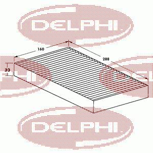 TSP0325009 Delphi filtro de habitáculo