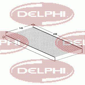 TSP0325042 Delphi filtro de habitáculo