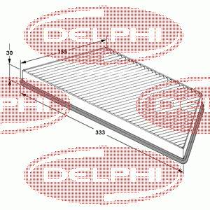 TSP0325062 Delphi filtro de habitáculo