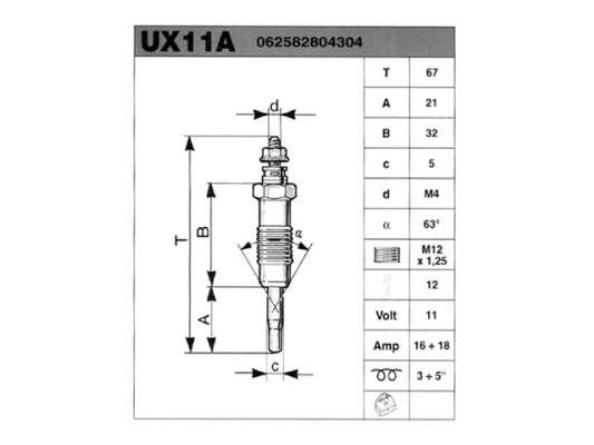 062582804304 Magneti Marelli bujía de incandescencia