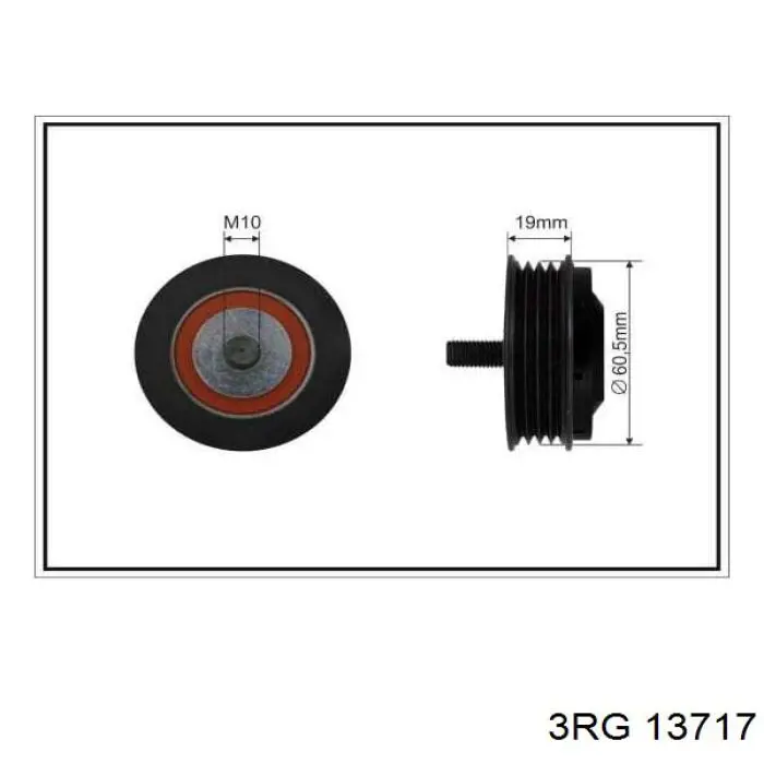 13717 3RG tensor de correa, correa poli v